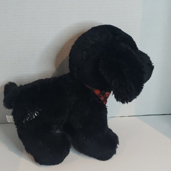 Unbranded Fairmont Le Chateau Montebello Plush Stuffed Animal Black  Dog 13"l - Picture 3 of 10